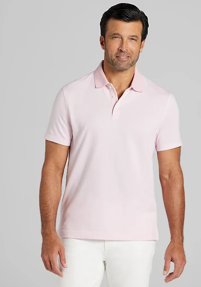 Men's Jos. A. Bank Traditional Fit Jacquard Polo at Jos. A. Bank, Orchid Pink