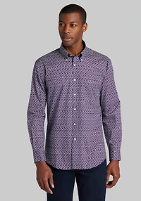 Men's Jos. A. Bank Tailored Fit Mini Fans Casual Shirt at Jos. A. Bank, Blue/Navy