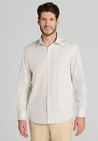 Men's Jos. A. Bank Tailored Fit Mini Geo Casual Shirt at Jos. A. Bank, Green/Olive