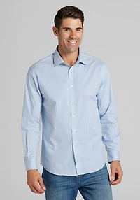Men's Jos. A. Bank Tailored Fit Mini X Casual Shirt at Jos. A. Bank, Blue