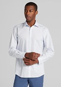 Men's Jos. A. Bank Tailored Fit Mini Diamond Check Casual Shirt at Jos. A. Bank, Blue