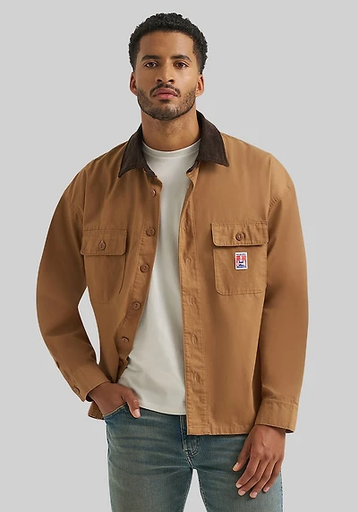 Men's Wrangler Casey Jones Overshirt at Jos. A. Bank, Tan