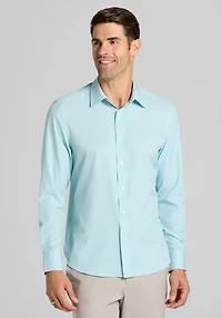 Men's Con. Struct Slim Fit Mini Geo 4-Way Stretch Casual Shirt at Jos. A. Bank, Green