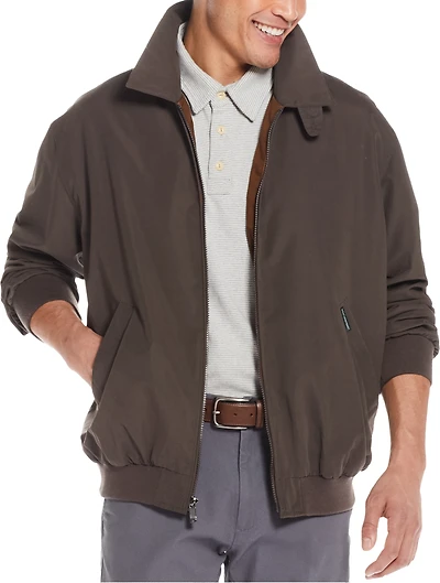 Men's Weatherproof Tailored Fit Golf Jacket at Jos. A. Bank, Grey/Light Br