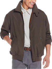 Men's Weatherproof Tailored Fit Golf Jacket at Jos. A. Bank, Grey/Light Br