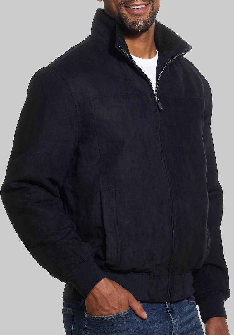 Men's Weatherproof Tailored Fit Bomber Jacket at Jos. A. Bank, Black