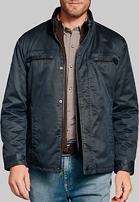 Men's Johnston & Murphy Antiqued Cotton Jacket at Jos. A. Bank, Blue/Navy