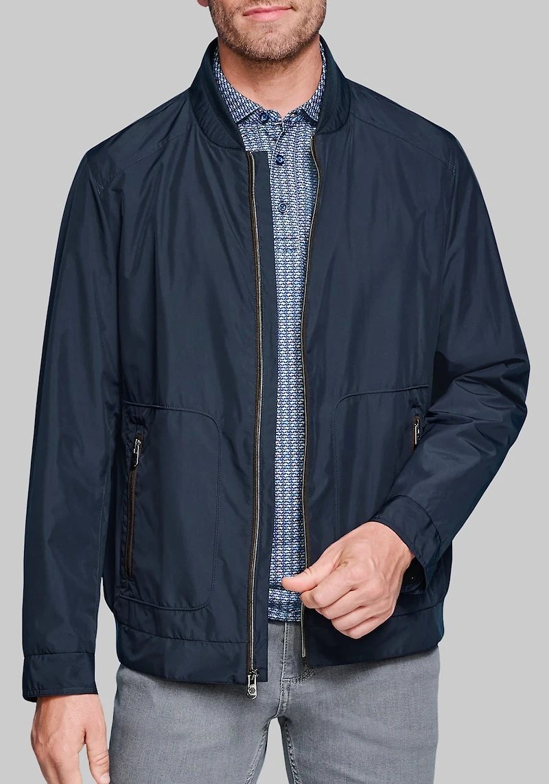 Men's Johnston & Murphy XC4® Knit-Collar Jacket at Jos. A. Bank, Blue/Navy,