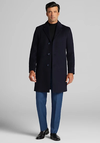 Men's Jos. A. Bank Traditional Fit Topcoat at Jos. A. Bank, Blue/Navy