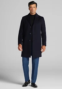 Men's Jos. A. Bank Traditional Fit Topcoat at Jos. A. Bank, Blue/Navy