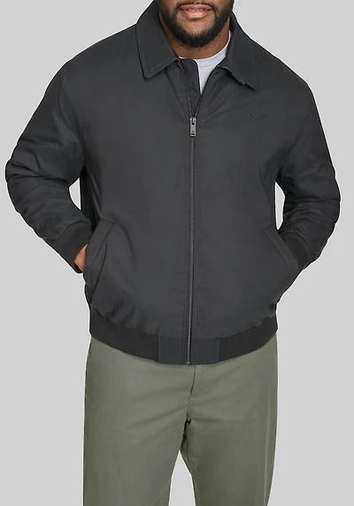 Men's Big & Tall Dockers Tailored Fit Micro Twill Golf Bomber Jacket at Jos. A. Bank, Black