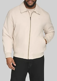 Men's Big & Tall Dockers Tailored Fit Micro Twill Golf Bomber Jacket at Jos. A. Bank, Cream/White