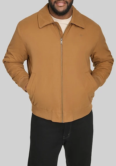 Men's Big & Tall Dockers Tailored Fit Micro Twill Golf Bomber Jacket at Jos. A. Bank, Brown/Tobacco