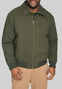 Men's Big & Tall Dockers Tailored Fit Micro Twill Golf Bomber Jacket at Jos. A. Bank, Green/Olive
