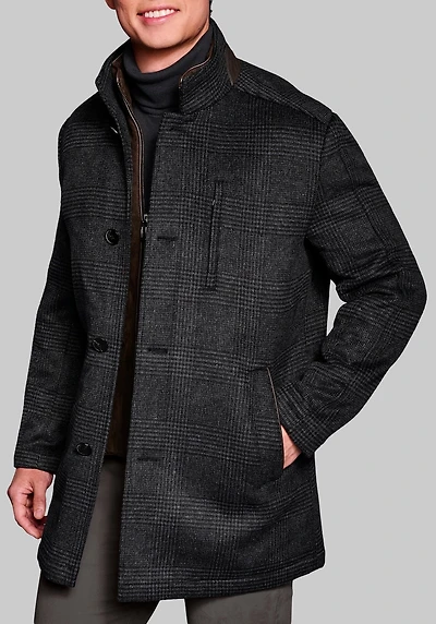 Men's Johnston & Murphy Tailored Fit Upton Car Coat at Jos. A. Bank, Charcoal/Grey
