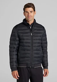 Men's Traveler® Collection Tailored Fit Puffer Jacket at Jos. A. Bank, Black