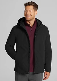 Men's Traveler Collection Tailored Fit Hooded Performance Jacket at Jos. A. Bank, Black