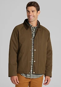 Men's Jos. A. Bank Tailored Fit Short Barn Jacket at Jos. A. Bank, Green/Olive
