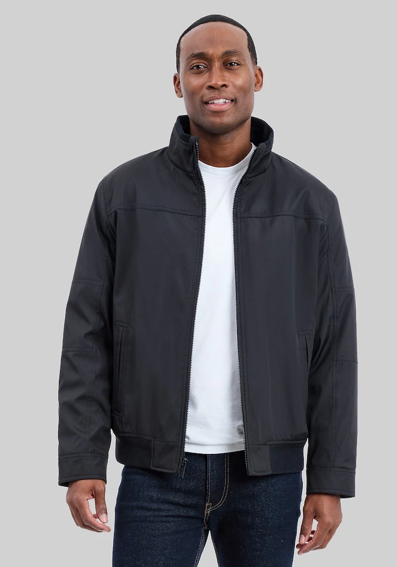 Men's London Fog Tailored Fit Sherpa Lined Hipster Jacket at Jos. A. Bank, Black, 