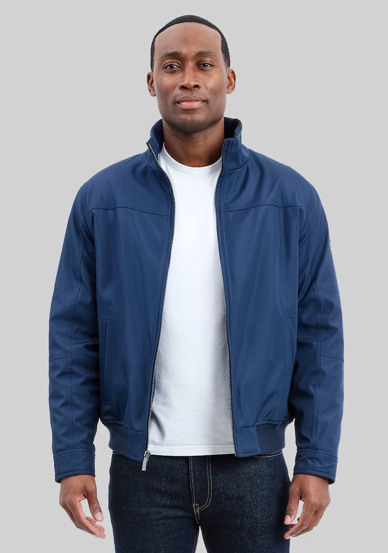 Men's London Fog Tailored Fit Sherpa Lined Hipster Jacket at Jos. A. Bank, Blue/Navy