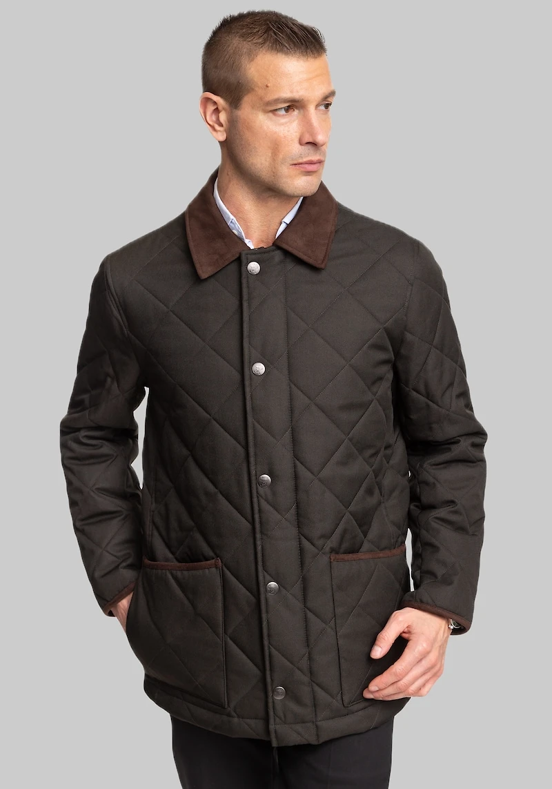 Men's Hart Schaffner Marx Summit Insulated Jacket at Jos. A. Bank, Green/Olive