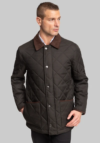 Men's Hart Schaffner Marx Summit Insulated Jacket at Jos. A. Bank, Green/Olive
