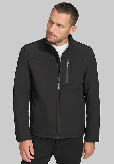 Men's Calvin Klein Tailored Fit Classic Soft Shell Jacket at Jos. A. Bank, Black
