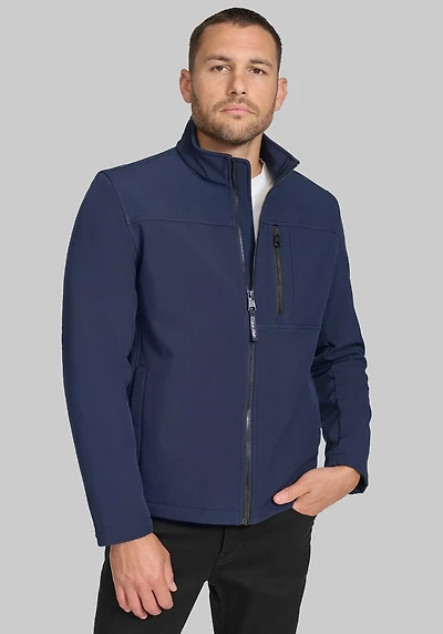 Men's Calvin Klein Tailored Fit Classic Soft Shell Jacket at Jos. A. Bank, Blue/Navy