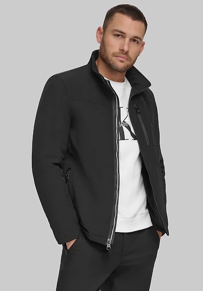 Men's Calvin Klein Sherpa Lined Soft Shell Jacket at Jos. A. Bank, Black