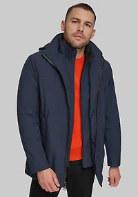 Men's Calvin Klein Tailored Fit FlexTech Overcoat at Jos. A. Bank, Blue/Navy
