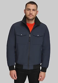 Men's Calvin Klein FlexTech Bomber Jacket at Jos. A. Bank, Blue/Navy