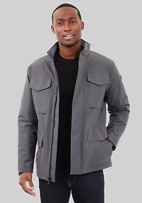 Men's Michael Kors Tailored Fit High-Denier Field Coat at Jos. A. Bank, Charcoal/Grey