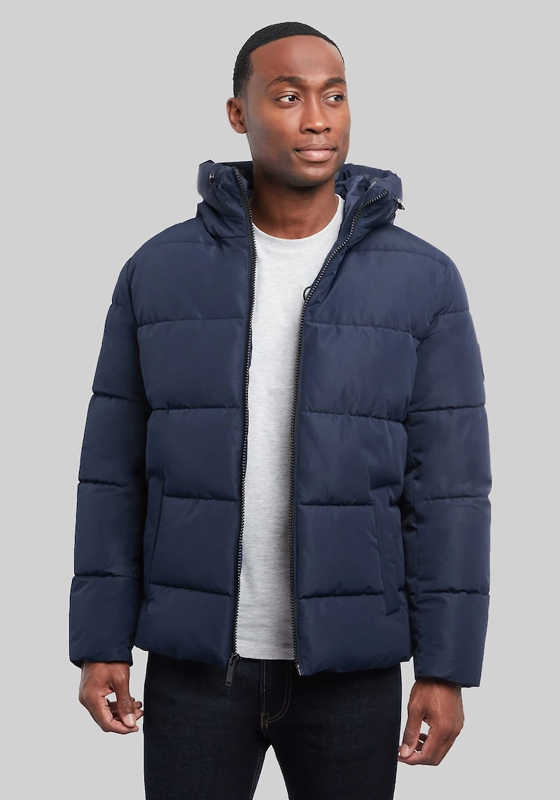 Men's Michael Kors Midweight Puffer Jacket at Jos. A. Bank, Blue/Dark Navy,