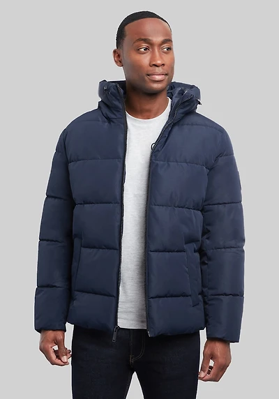 Men's Michael Kors Midweight Puffer Jacket at Jos. A. Bank, Blue/Dark Navy, 
