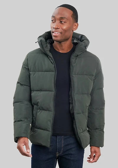 Men's Michael Kors Midweight Puffer Jacket at Jos. A. Bank, Dark Olive/Green