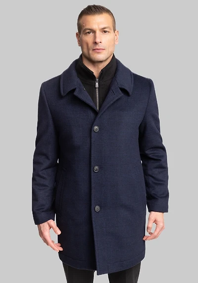 Men's Hart Schaffner Marx Macbeth Topcoat at Jos. A. Bank, Blue/Navy