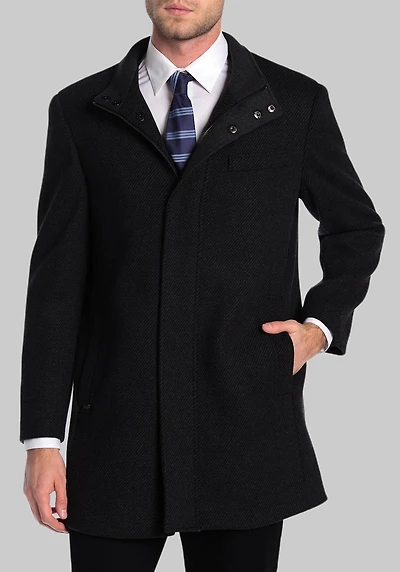Men's Hart Schaffner Marx Genoa Single-Breasted Coat at Jos. A. Bank, Black