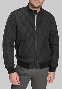 Men's Dockers Traditional Fit Diamond Quilted Bomber Jacket at Jos. A. Bank, Black