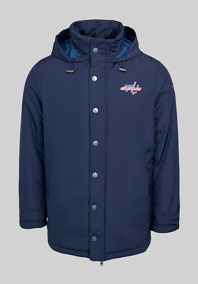 Men's NHL® Washington Capitals Tailored Fit Coach's Jacket at Jos. A. Bank, Blue/Navy