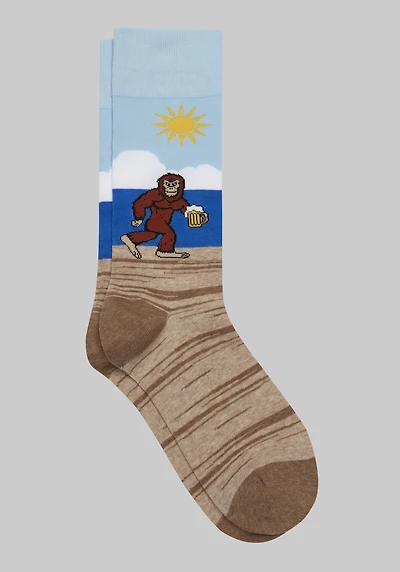 Men's Jos. A. Bank Big Foot On The Beach Socks at Jos. A. Bank, Light Blue,