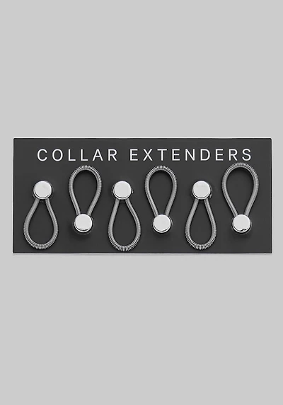 Men's Jos. A. Bank Collar Extenders, Set of 6 at Jos. A. Bank, Metal Silver/Metals,