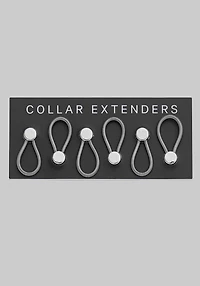 Men's Jos. A. Bank Collar Extenders, Set of 6 at Jos. A. Bank, Metal Silver/Metals,