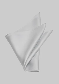 Men's Jos. A. Bank Solid Silk Pocket Square at Jos. A. Bank, Grey/Silver,