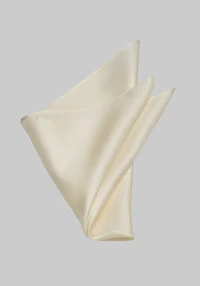 Men's Jos. A. Bank Solid Silk Pocket Square at Jos. A. Bank, Cream/White