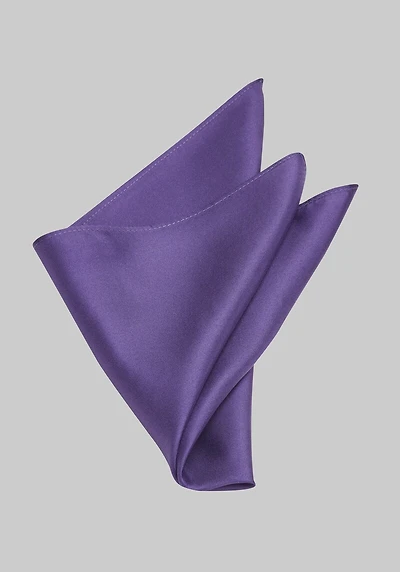 Men's Jos. A. Bank Solid Silk Pocket Square at Jos. A. Bank, Purple,
