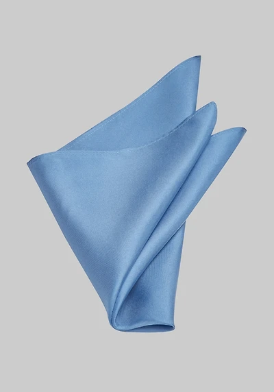 Men's Jos. A. Bank Solid Silk Pocket Square at Jos. A. Bank, Light Blue