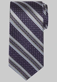 Men's Reserve Collection Textured Stripe Tie at Jos. A. Bank, Purple,