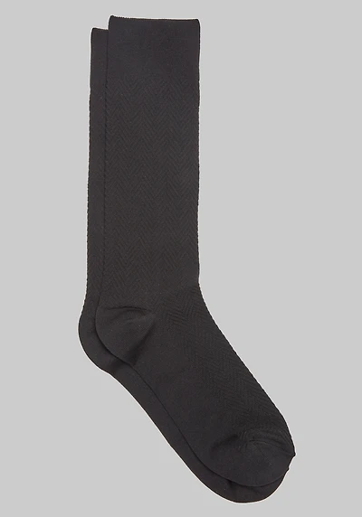 Men's Jos. A. Bank Herringbone Microfiber Tuxedo Socks at Jos. A. Bank, Black,