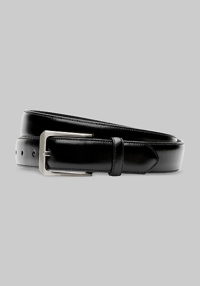 Men's Jos. A. Bank Glazed Leather Belt at Jos. A. Bank, Black