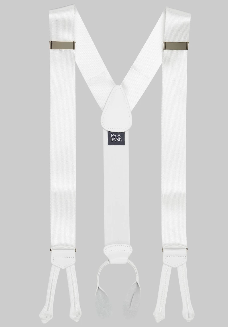 Men's Jos. A. Bank Formal Suspenders at Jos. A. Bank, Cream/White,